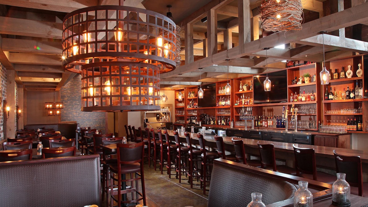The interior bar area and dining space of Chester Brunnenmeyer’s Bar and Grill.